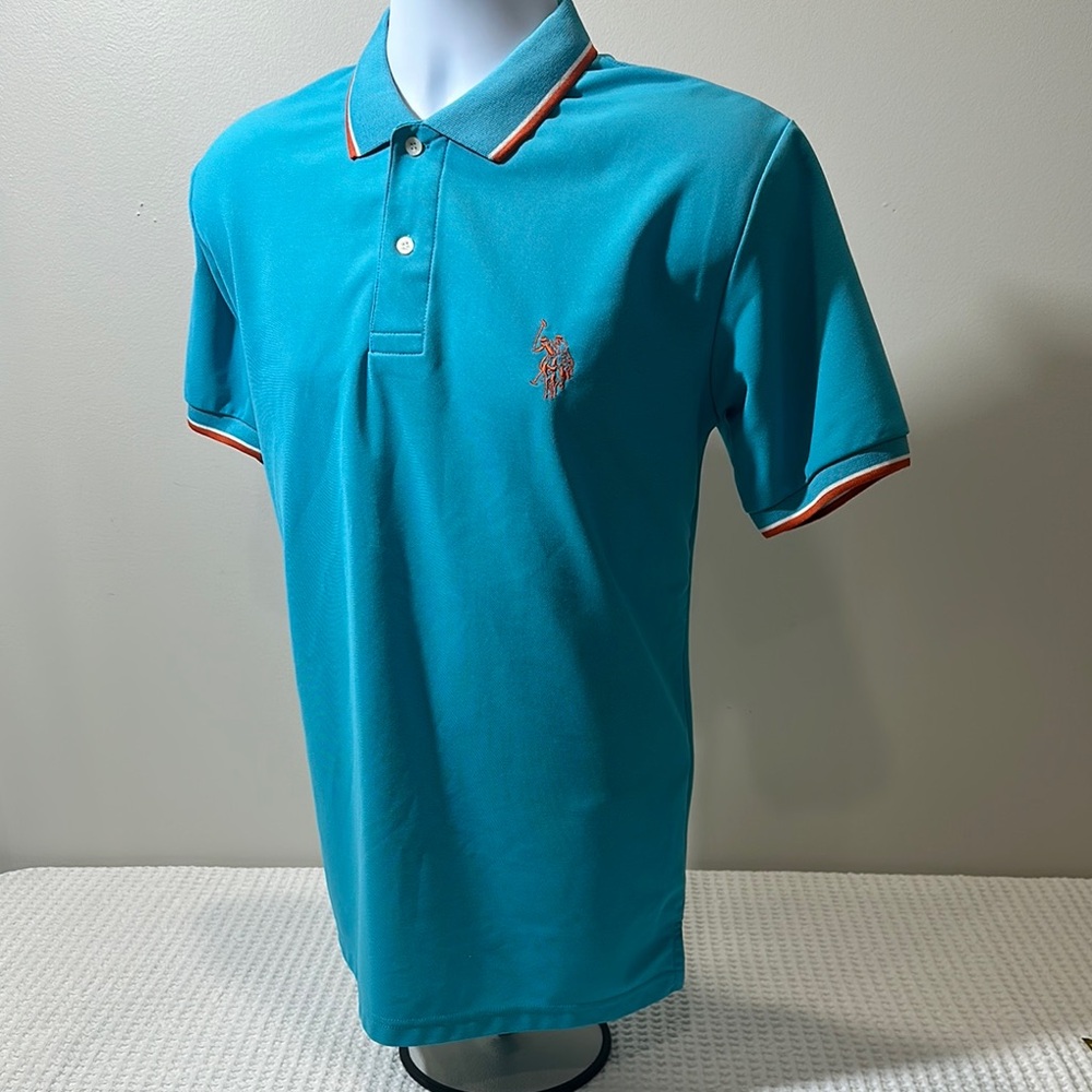 U.S. Polo Assn. Blue Polo Shirt Sporty Design